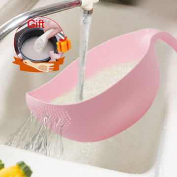 Rice Washing Filter Rice Sieve Plastic Colander Sieve Strainer Basket Kitchen Tools Food Beans Sieve Fruit Bowl Drainer Cleaning