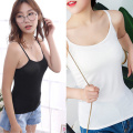 Women's Slim Tank Top Vest Sleeveless Summer Basic Camisole Shirt Female Sexy Summer Black White Soft Breathable Slim Camis