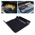 Bake Mat Reusable Non Stick BBQ Grill Baking Mat Pastry Baking Oilpaper Heat-Resistant Pad 33*40cm Black