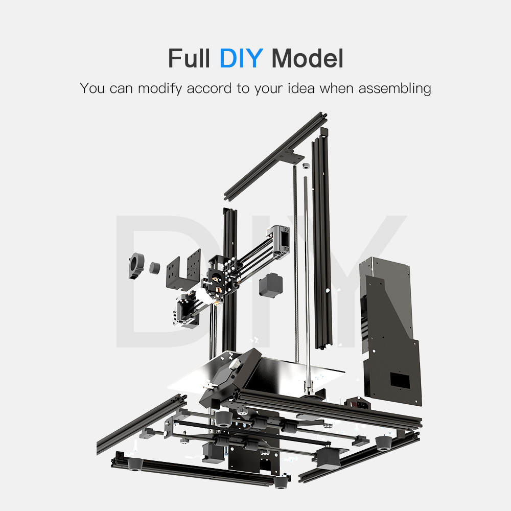 Anet A8 Plus A8 3D Printer DIY Kit High Precision Metal Desktop DIY Impresora 3D Support TPU PLA Base On Marlin Open Source