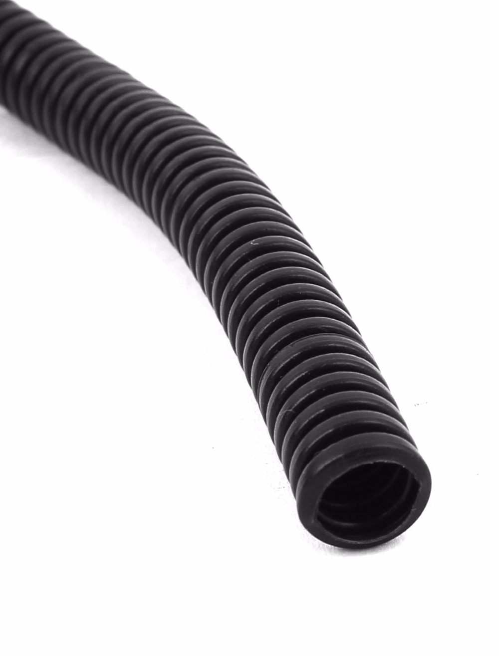 Uxcell 7mmx10mm Size 4.5m Long Black Flexible Insulated Polyethylene Corrugated Tube Hose Pipe for Wire Tubing Hot Sale