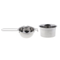 2 Pieces/set Stainless Steel Candles Wax Melting Pot Double Boiler for DIY Wedding Candles Soap Making Supplies