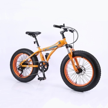 4.0 fat bike Beach bike Double disc brake beach bicycle snow bike carbon steel 20 inch mountain bicycle