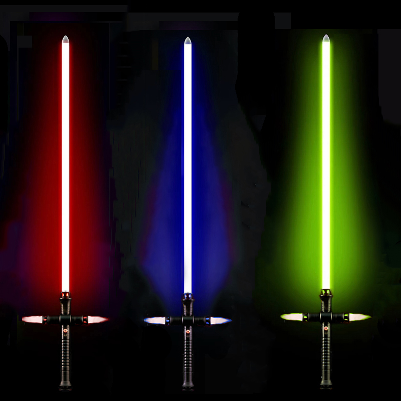 Lightsaber Weapon Fighting Metal Handle Sound Effect Toy LED Luminous Sword Outdoor Wars Knife Laser Sword Weapon Toys Gift Prop