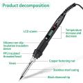 JCD Soldering Iron for Plastic Shell Rapid Heating LCD Adjustable Temperature Lead-free Wood Burn Embossing Soldering Pen Set