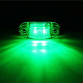 10Pcs Green LED Side Marker Light Blinker For Truck Trailer Van Waterproof 12V-24V Auto Lights Accessories