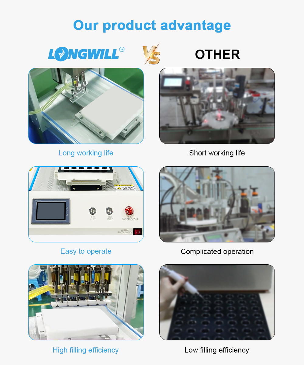 6 Heads Disposable vape filling machine