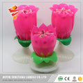 Cheap Price Rose Shape Candles Birthday Song Candles