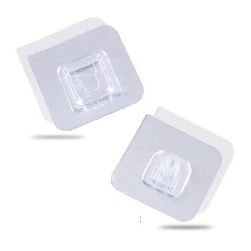 double sided adhesive wall hooks Wall Hanger Transparent Suction Cup Sucker Hook Double-Sided Adhesive Wall Hooks Dropshipping