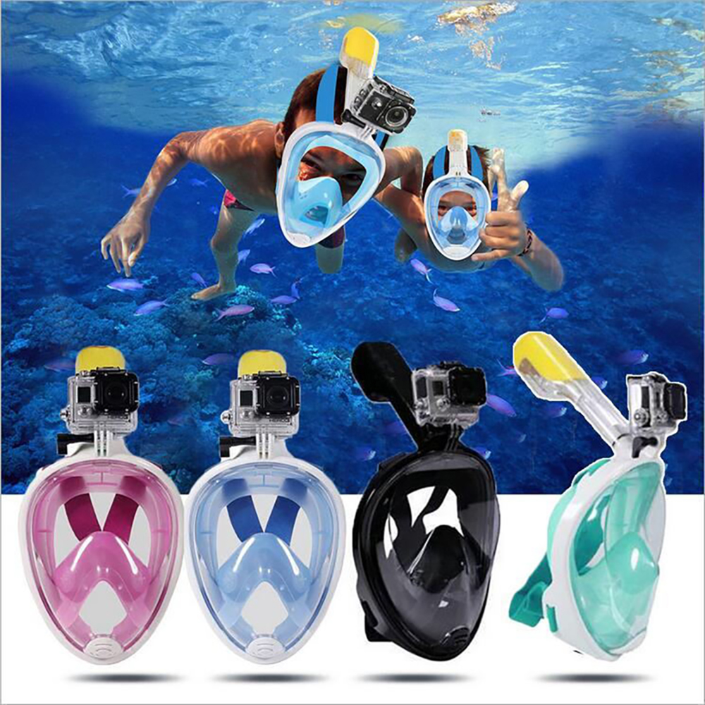 6 Colors Scuba Diving Mask Full Face Snorkeling Mask Underwater Anti Fog Snorkeling Diving Mask For Swimming Spearfishing Dive