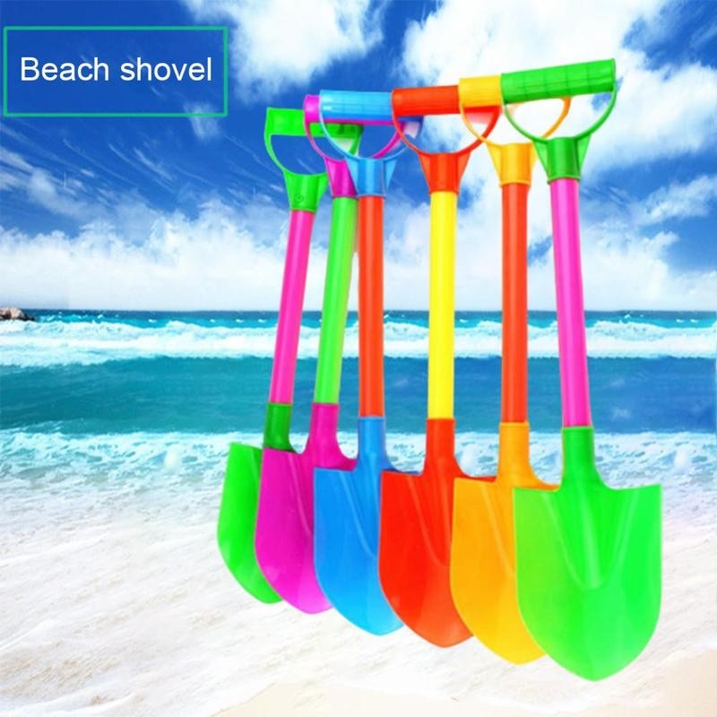 1pcs Children Outdoor Beach Shovels Digging Sand Tool 48cm Summer Beach Shovel Digging Sand Shovel Outdoor Toy Random Color
