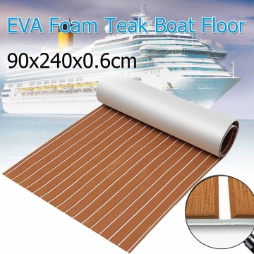 90x240cm Self-Adhesive EVA Foam Boat Marine For Yacht RV Caravan Flooring Faux Teak Boat Decking Sheet Floor Accessories Marine