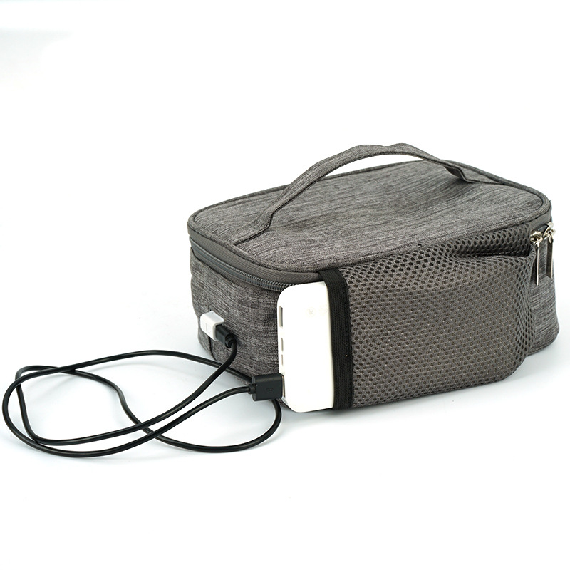 USB Heating Lunch Box Insulation Bag Outdoor Picnic Office Waterproof Oxford Electric Heated Portable Food Storage Lunch Bag