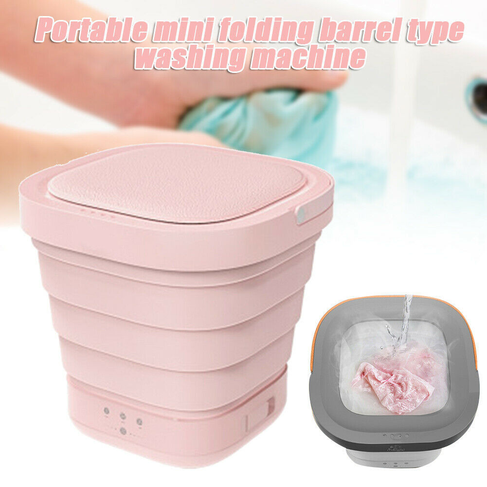 40W Mini Ultrasonic Washing Machine Portable Mini Collapsible Bucket Washing Machine For Family Travel Clothes Cleaning #YL5