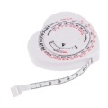 1.5m Heart BMI Body Mass Index Tape Measure Calculator Body Muscle Diet Weight Loss Rule Tape Measures Tools