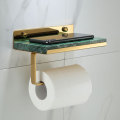 Bathroom Paper Holder Gold and White Marble Bathroom Paper Roll Holder Tissue Holder Box Rack Toilet Paper Holder Tissue Boxes