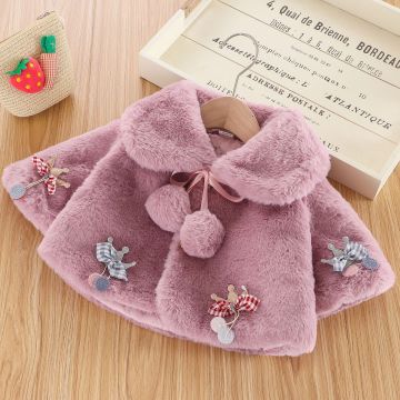 2020 Autumn Winter Baby Girls Jackets for Baby Girl Clothes Princess Toddler Outerwear Cloak Birthday Party Infant Clothing Kids