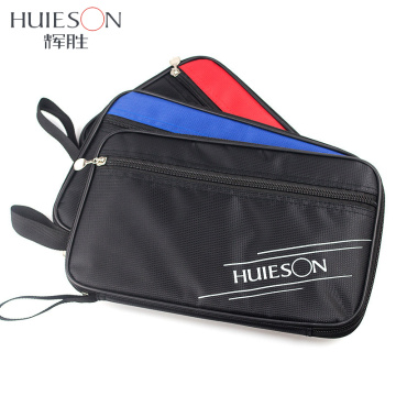 Huieson Exclusive Quality Rectangle Table Tennis Racket Case Bag Ping Pong Paddle Bat Container Bag Red/Blue/Black