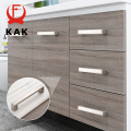 KAK 5pcs Zinc Alloy Modern Sliver Door Handles Elegant Drawer Pulls Knobs Kitchen Cabinet Handles Furniture Handle Hardware