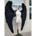 High quality Black Devil angel wings Cosplay costume props Adult large catwalk wings for Costume cosplay show family gathering