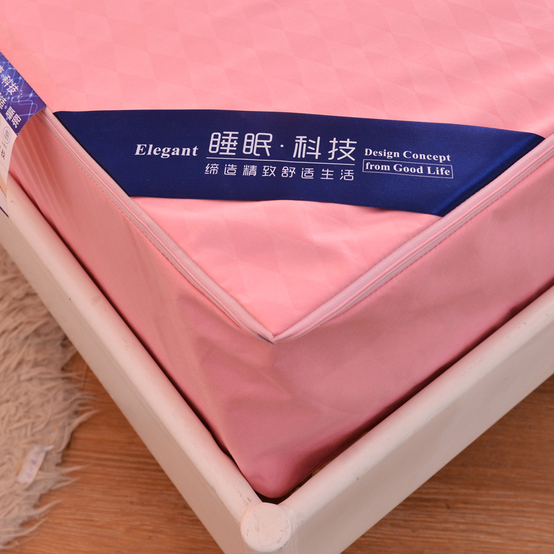 9 Colors Bed Mattress Cover with Zipper Quilted All Inclusive Soft Fiber Topper Thick Mattress Protector Pad Covers Anti-mite