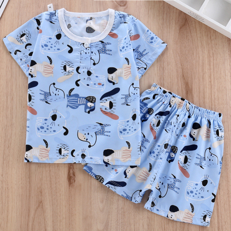 Kids Pajamas Baby Boys Clothing Cartoon Costume Short Sleeve Pijamas children Sleepwear Pajamas Sets 2020 Hot Summer