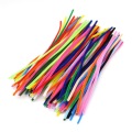 30/50/100pc Colorful Chenille Stems Plush Stick Pipe Cleaners DIY Art Crafts Pompoms Children Toys Doll Kids Handicraft Material