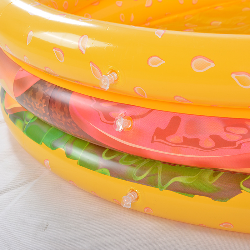 Innovation Item Inflatable Hamburger Air Kiddie Pool 2