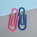 2 pcs/Set Cute Colored Paper Clips Metal Kawaii Big Bookmark Office School Supplies Creative Stationery Book Clip For Students