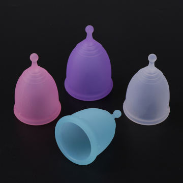1 Pc Menstrual Cup Medical Grade Soft Silicone Lady Period Hygiene Reusable Cup 2 Sizes Random Color
