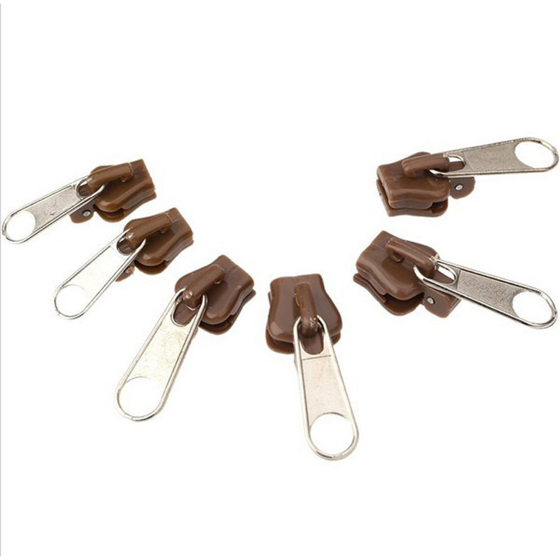 6Pcs/set Universal Fix Zipper Metal Zippers For Household Zip Closure Sewing Magic Zipper Replacement For Shoes Bags Clothes