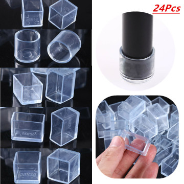 24Pcs Table Chair Rubber Leg Tips Caps Furniture Foot Caps Covers Floor Protectors for Indoor Home Outdoor Patio Garden Office