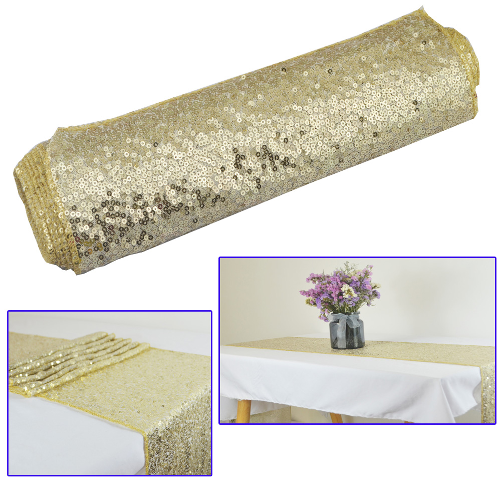 Sequin Modern Table Runners For Wedding Decoration Sequin Christmas Birthday Baby Shower Party Home Tea Table Runner Table Cover