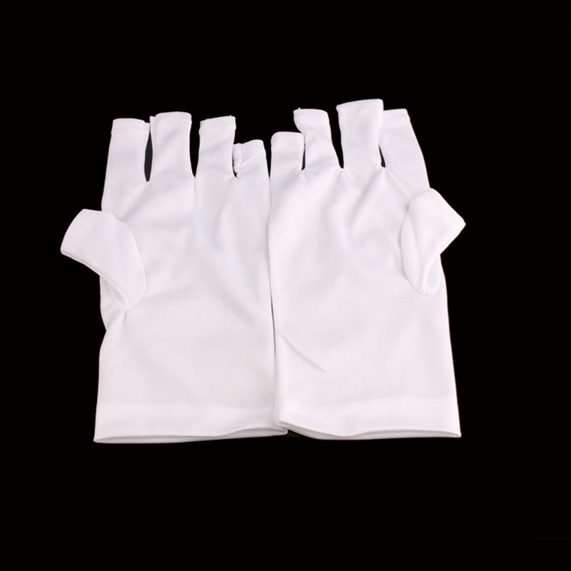1 Pair UV Protection Glove Nail Art Gel Anti UV Glove UV LED Lamp Nail Dryer Light Radiation Protection Gloves Nails Art Tools
