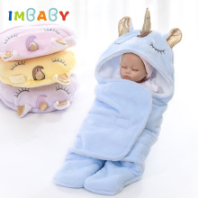 IMBABY Baby Sleeping Bag Winter Unicorn Toddler Sleeping Bag Flannel Warm Swaddle For Boys Girls Sleep Sack Newborn Supplies