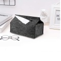 Wool Felt Tissue Storage Case Tissue Box Household Trays Portable Black/Gray Car Paper Towel Container For Living Room New