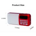 DC 5V FM Radio TF Card USB AUX Speaker Audio Player Portable Radio Handheld Digital FM USB TF MP3 Player Speaker Led Light