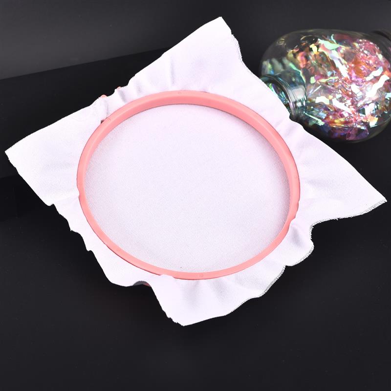 7size 8-25cm Plastic Embroidery Hoop Ring Frame DIY Needlecraft Cross Stitch Machine Round Loop Hand Adjustable Sewing Tool