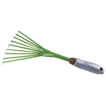 Garden Nine Teeth Grass Rake Garden Potted Dead Leaf Shovel Planting Loose Soil Plastic Rake For Potted Plants Courtyard Garden