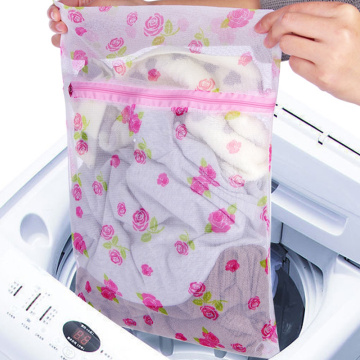 Foldable Zippered Mesh Laundry Wash Bags Polyester Washing Net Bag For Underwear Sock Washing Machine Pouch Clothes Bra Bags