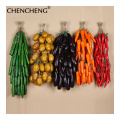 CHENCHENG Artificial Vegetables Chili Potato Eggplant Garlic Corn Cucumber Tomatoes Fake Bubble Food Home Decoration Pendant