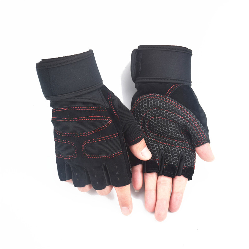 Men Women Gym Gloves Weightlifting Training Crossfit Gloves Fitness Sport Bodybuilding Breathable Non-slip Gym Hand Palm Protect