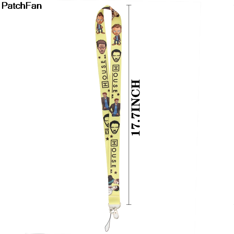 Patchfan House M.D movie keychain lanyard webbing ribbon neck strap fabric id badge holders necklace accessory A2606