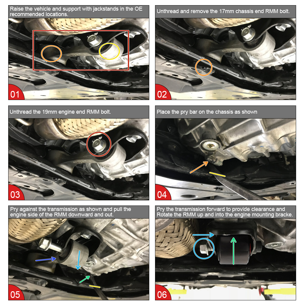 WLR- 85A Alu & Poly Rear Engine Mount For 2016-2018 Honda Civic 1.5T SI Type-R FC/FK8 AT/MT With PQY logo WLR-TSB07