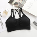 Women Yoga Sport Bra Shockproof Sexy Back Sports Bras Breathable Athletic Fitness Running Gym Vest Tops Plus Fat Version