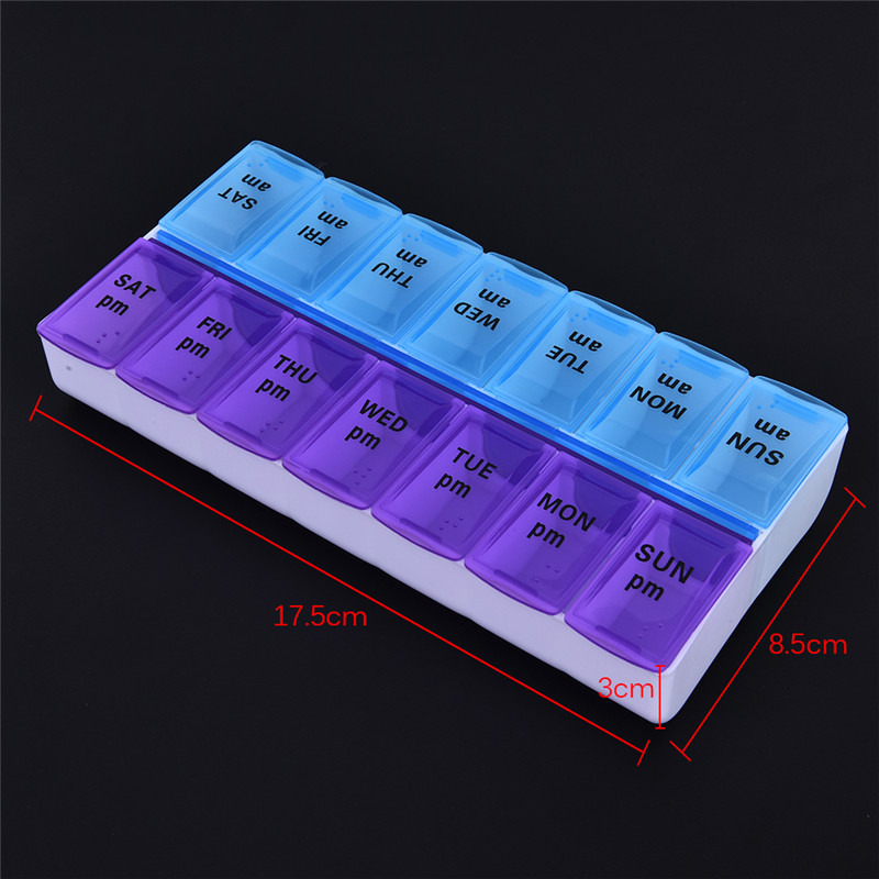 New Dispenser Health Care Medicine Storage Organizer Container Case Weekly 7 Days Tablet Pill Drug Box Holder