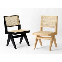 Rattan Dining Chair Renato, Jeanneret Style