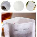 Disposable Tea Bags 100pcs Empty Tea Bags with Drawstring Tea Herb Filter Bag Teabags for Herb Loose Tea Scented Tea Spice