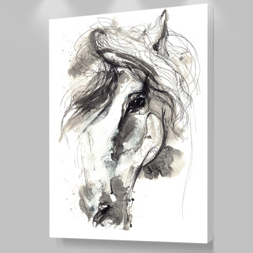 Canvas Art Print On The Wall Home Decortion Abstract Horse Animal Pictures Printed Oil Painting for Living Room Decoration