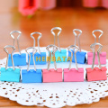50PCS/lot 15mm Colorful Metal Binder Clips Paper Clip Office Stationery Binding Supplies Notes Letter File Bookmark Student